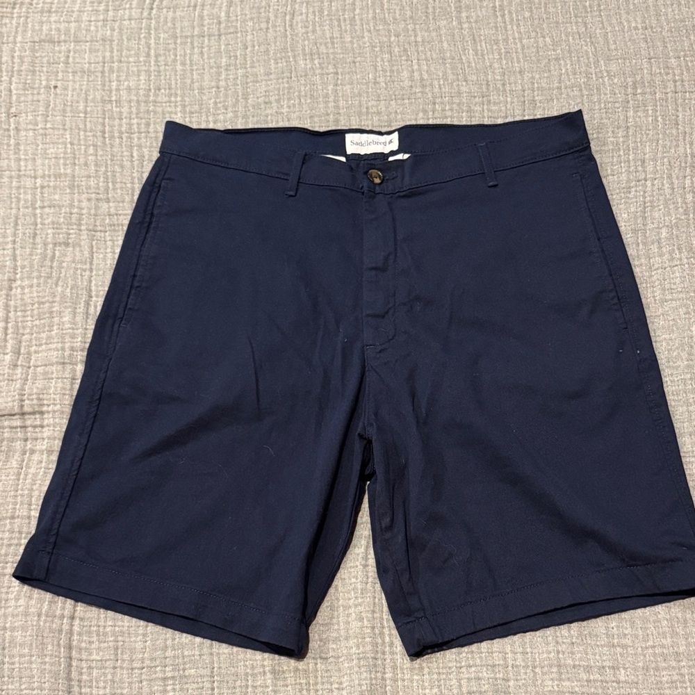 Saddlebred Dark Blue Men's Flat Front Shorts